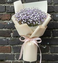 Букет Нежные чувства в Крыловской Букет цветов из:  Гипсофила в Крыловской