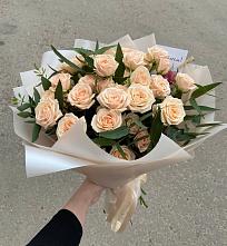 Букет Кремовые розы Латте в Крыловской