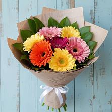 Букет яркий день в Крыловской Букет цветов из:  Герберы в Крыловской