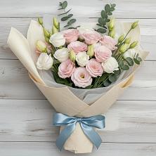 Букет шампанское в Крыловской Букет цветов из:  Лизиантусы в Крыловской