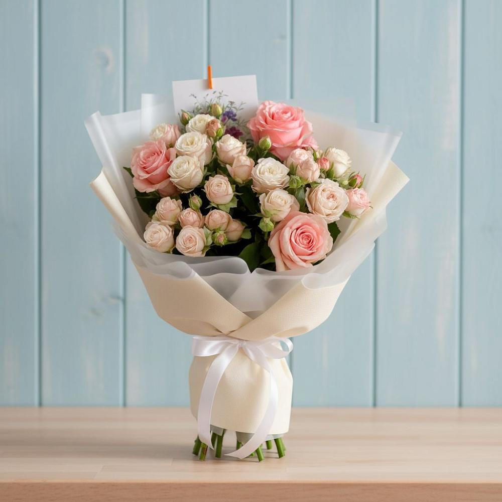 Букет цветов из: Розы в Крыловской