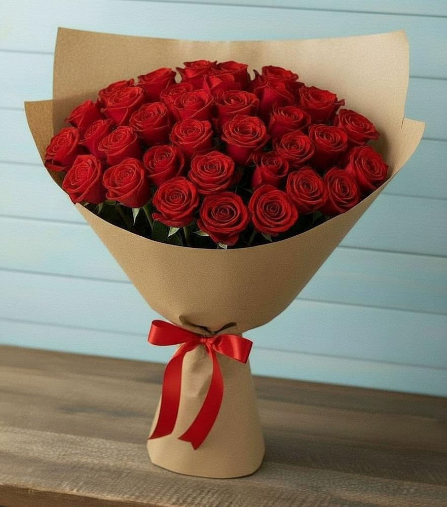 Букет Красные розы Милано в Крыловской