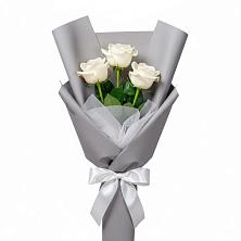 Букет 3 белые розы в Крыловской Букет 3 белые розы в Крыловской