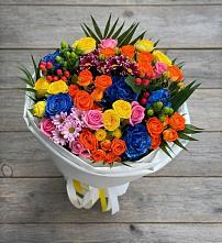 Букет цветов из:  Розы и Хризантемы #REPLACE_PRED# Крыловской
