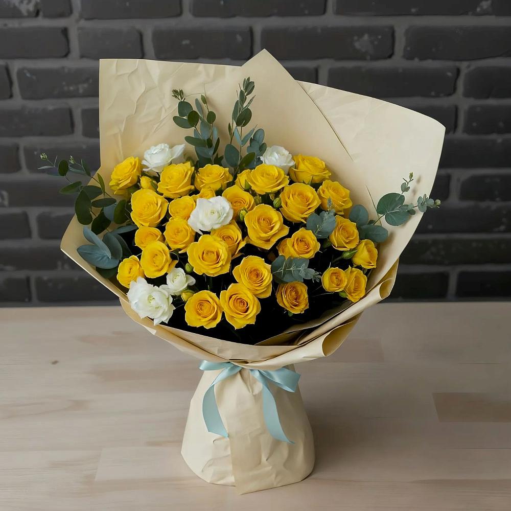 Букет цветов из: Розы в Крыловской