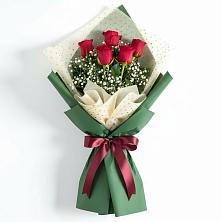 Букет рубиновое очарование в Крыловской Букет цветов из:  Розы в Крыловской