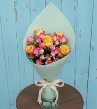 Букет Отличное настроение в Крыловской Букет цветов из:  Розы в Крыловской
